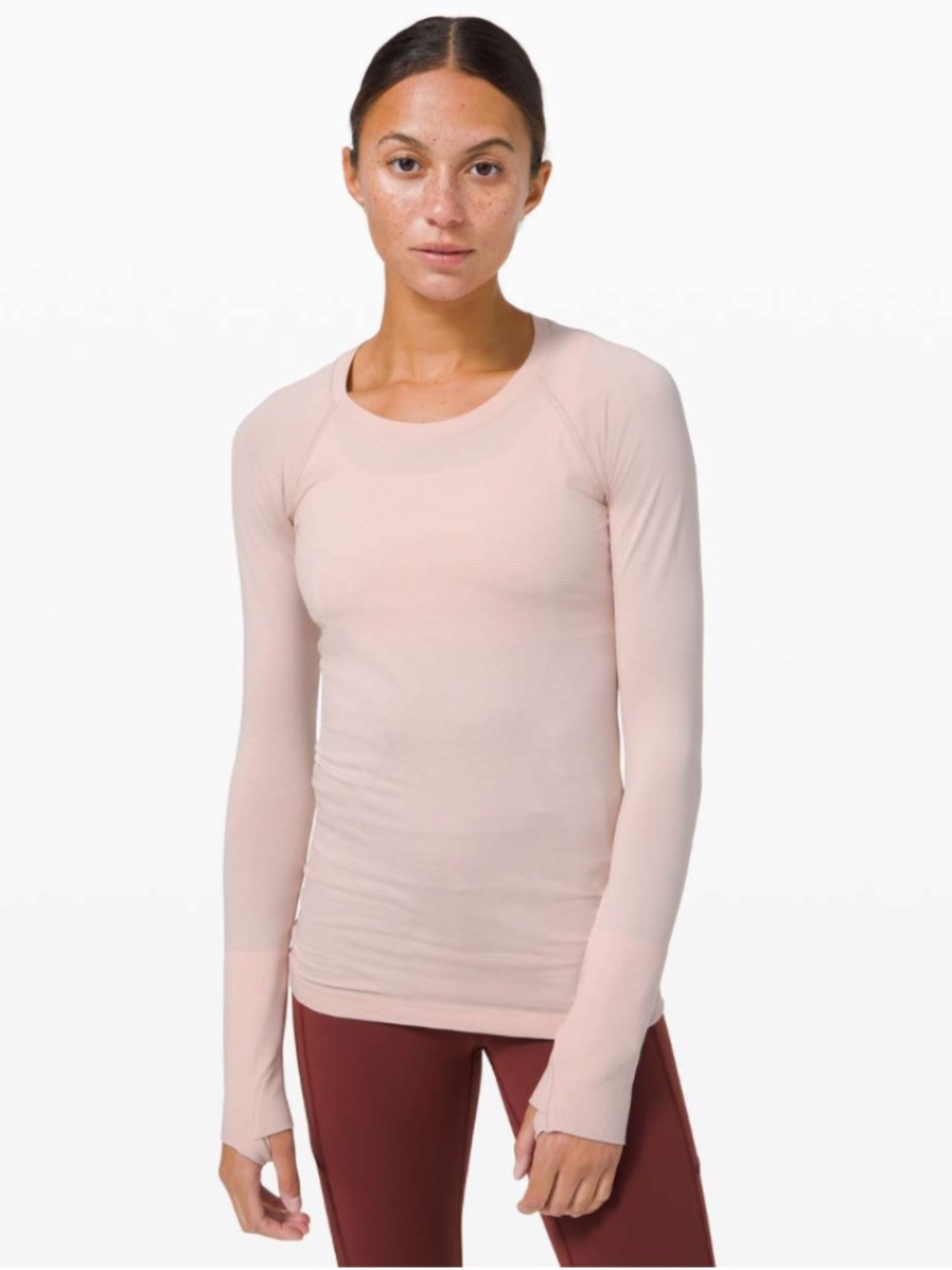 Lululemon Swiftly Tech Long Sleeve - Soft Pink Heathered